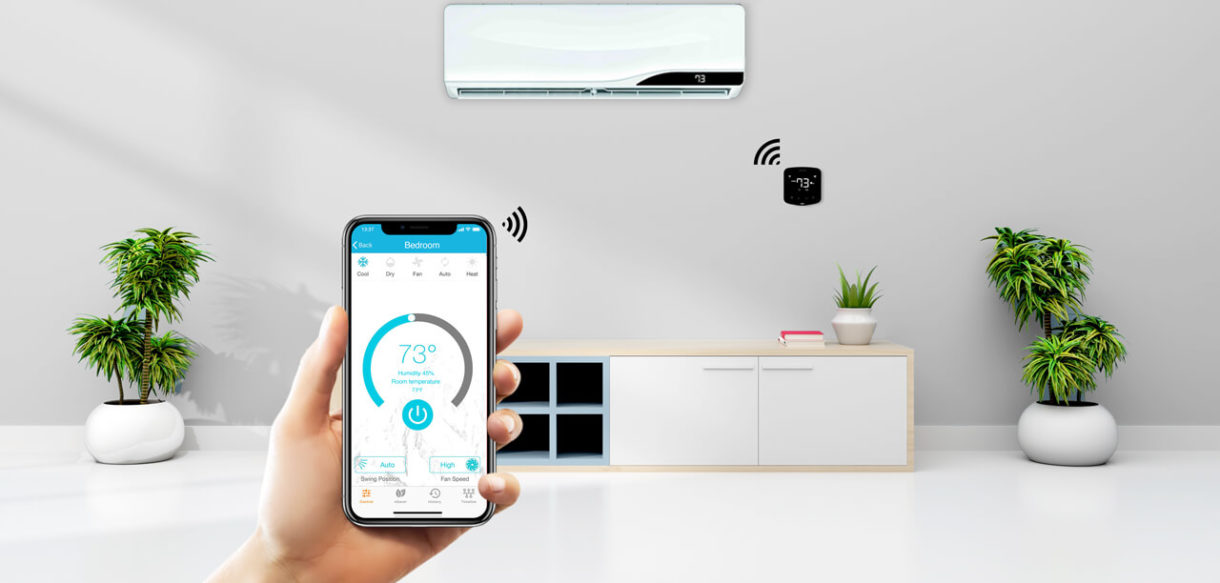 Control your air conditioners and heat pumps through your phone.