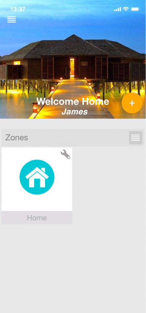 zone on home screen