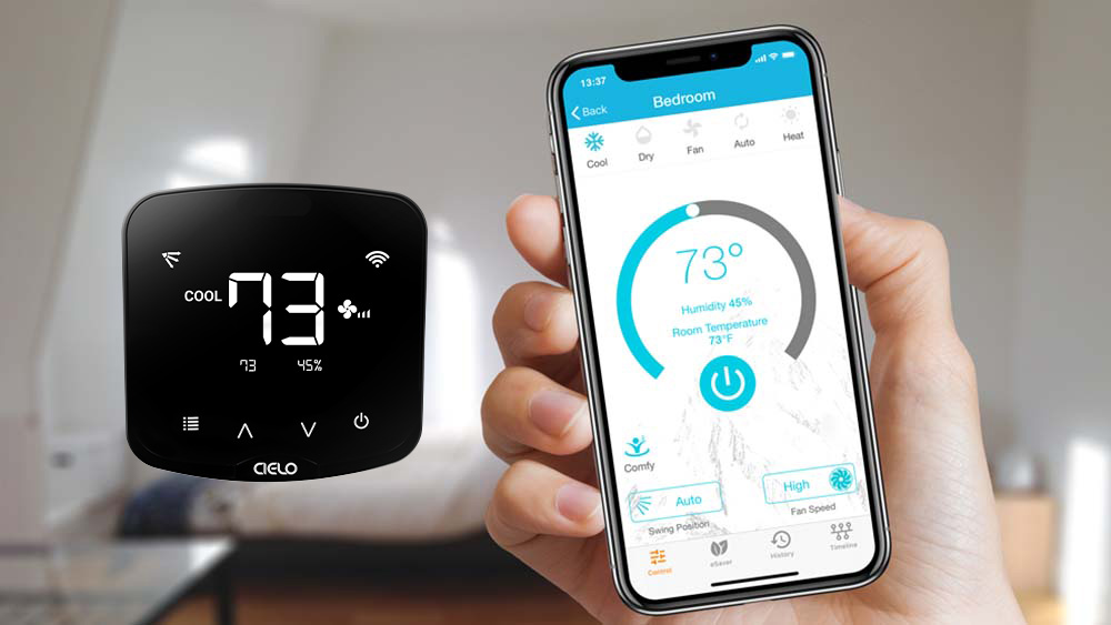 Use Cielo Breez smart thermostat-like ac controller to manage humidity level.