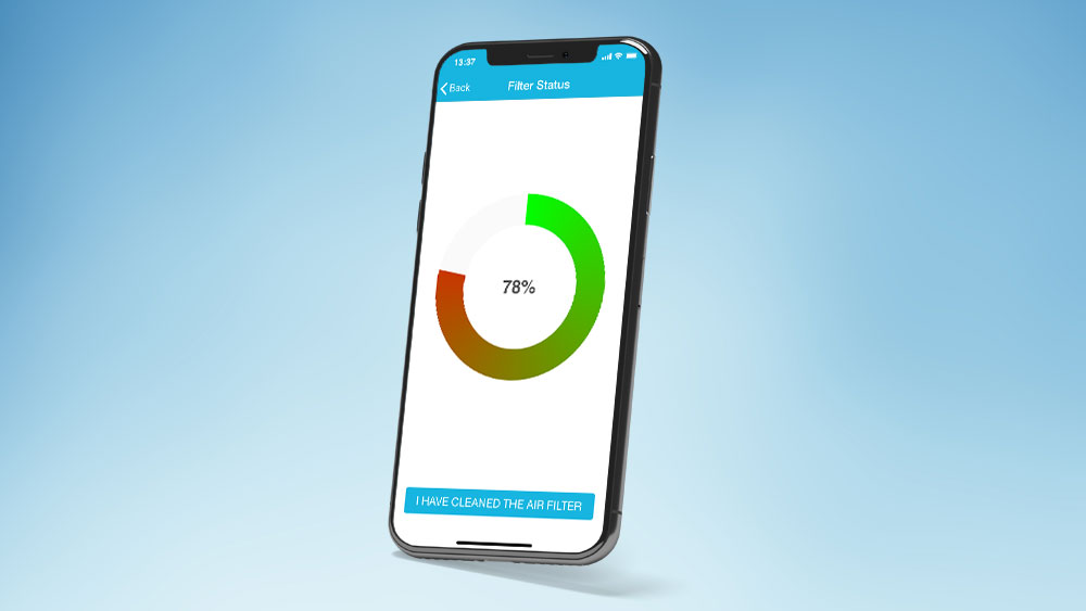 Check air filter status of your air conditioner from your phone