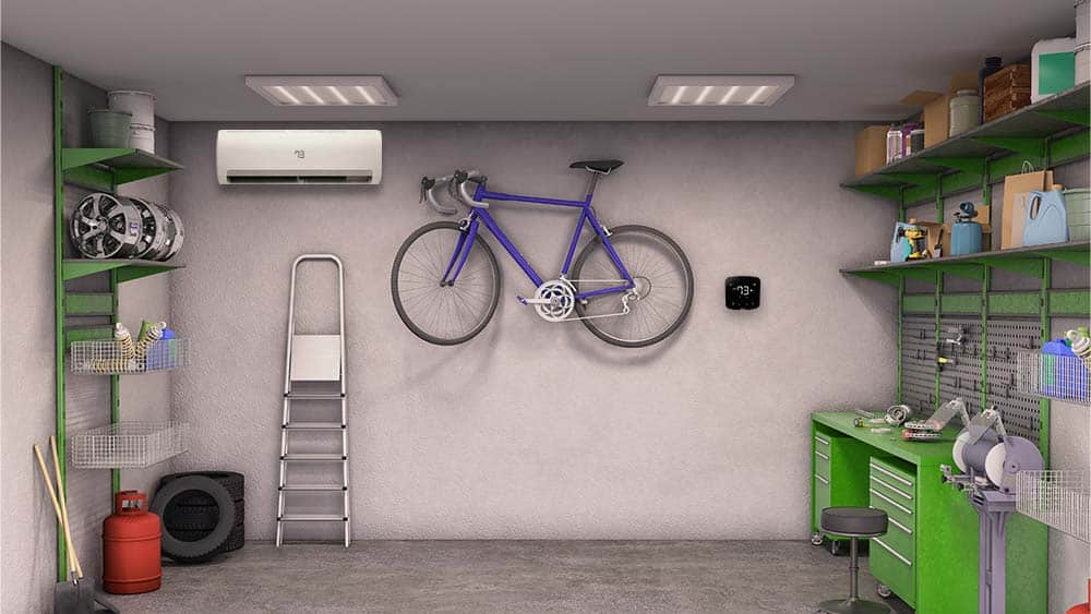 Multiple options to cool a garage presented by Cielo.