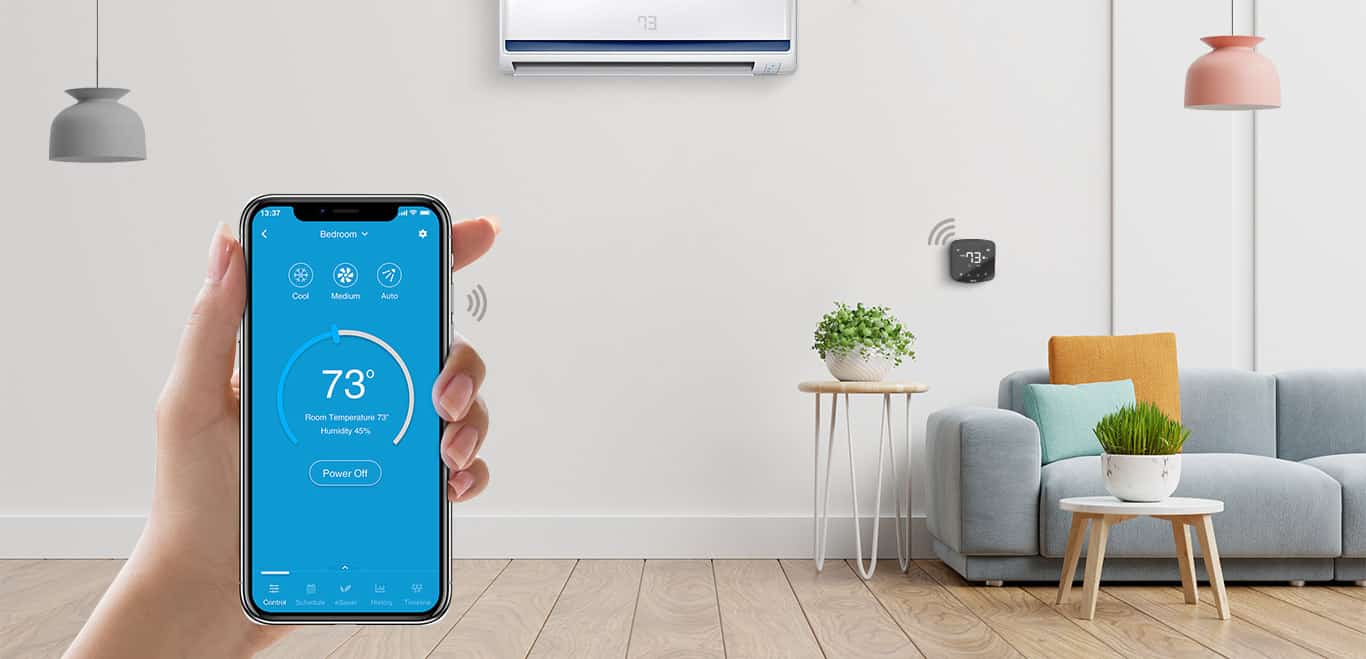 Control your air conditioner with Cielo Home mobile application.