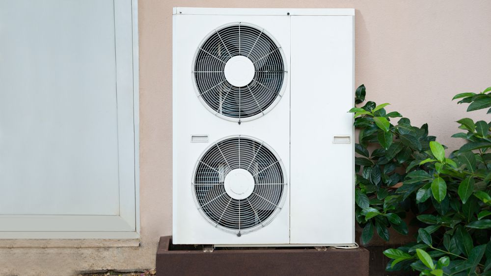 Fan in AC outdoor unit