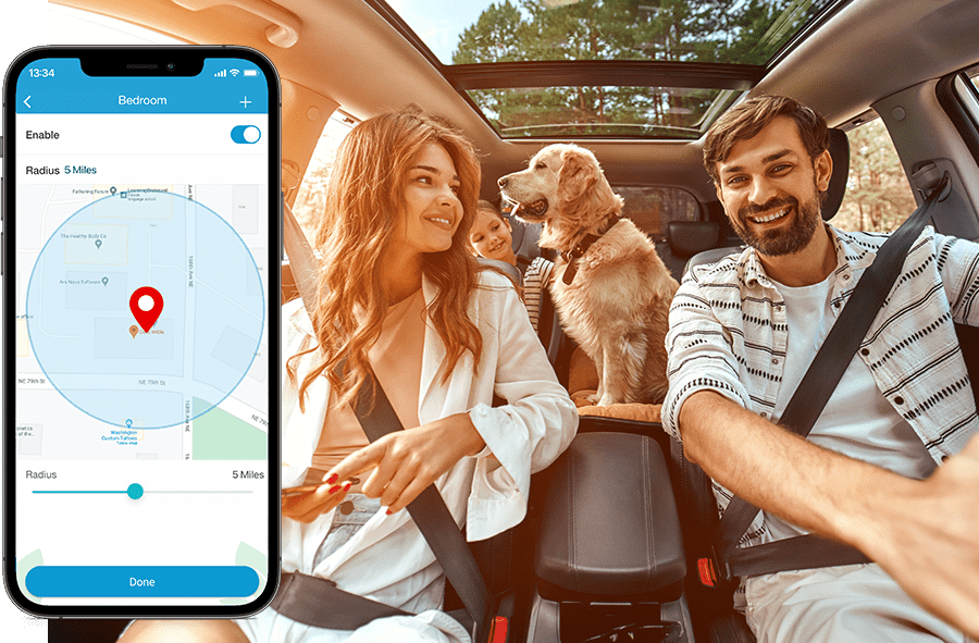 Geo fencing feature in Cielo Home app